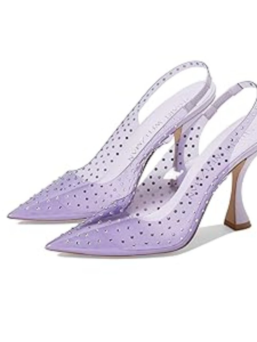 Stuart Weitzman Wisteria Lavender Glam Xcurve 100 Slingback Size 10